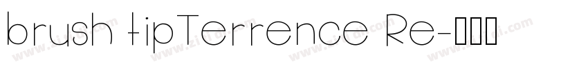 brush tipTerrence Re字体转换